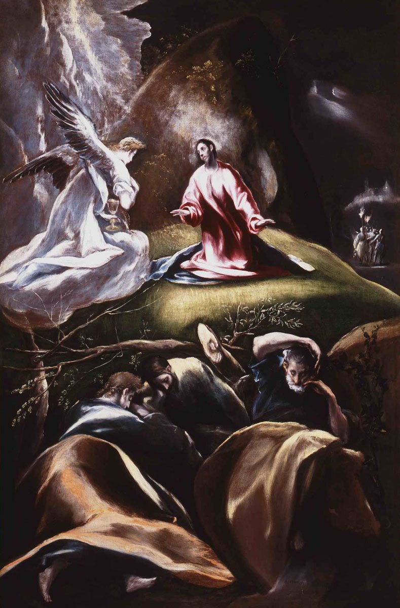 El Greco: Krisztus az Olajfák hegyén 