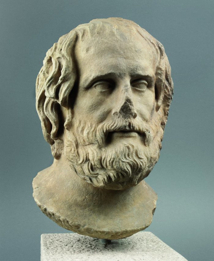 Euripidés portréja 