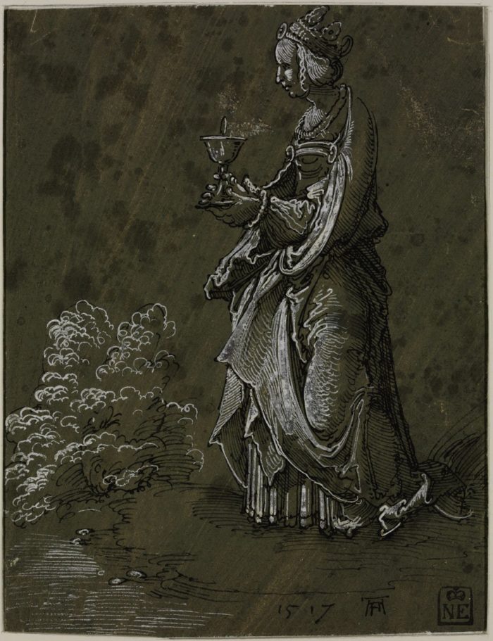 Albrecht Altdorfer: Szent Borbála, 1517