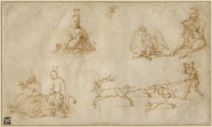 Albrecht Dürer: Tanulmánylap, 1515 körül