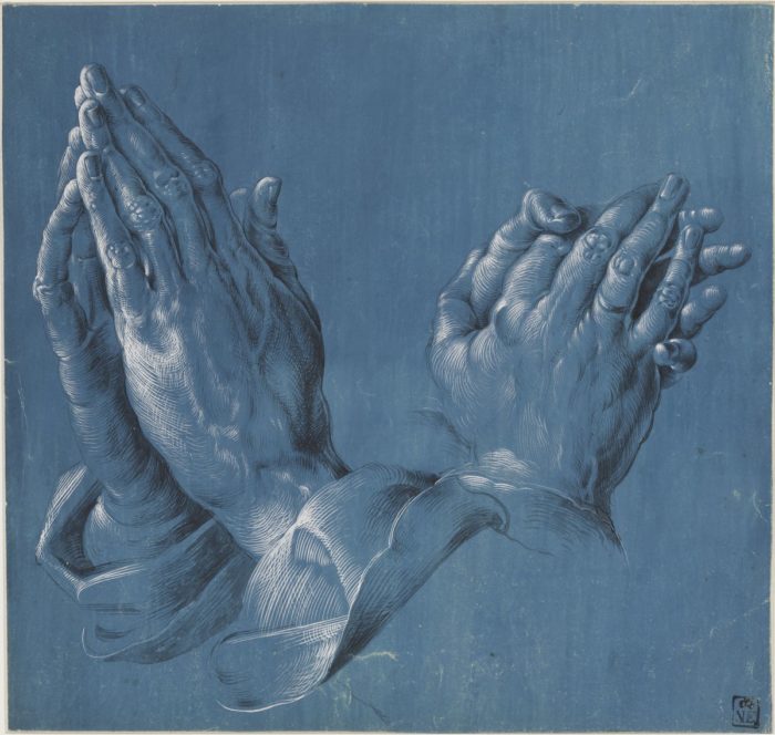Hans Hoffmann, Albrecht Dürer után: Kéztanulmányok, 1580 körül