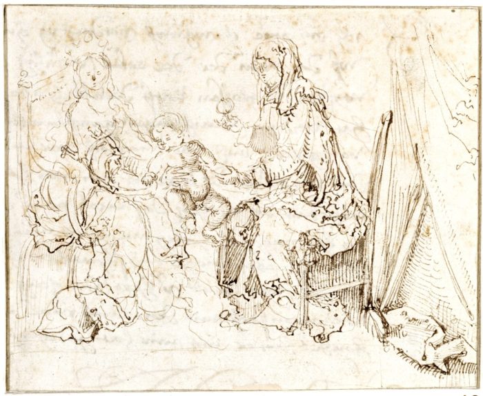 Veit Stoss: Szent Anna harmadmagával, 1512 körül