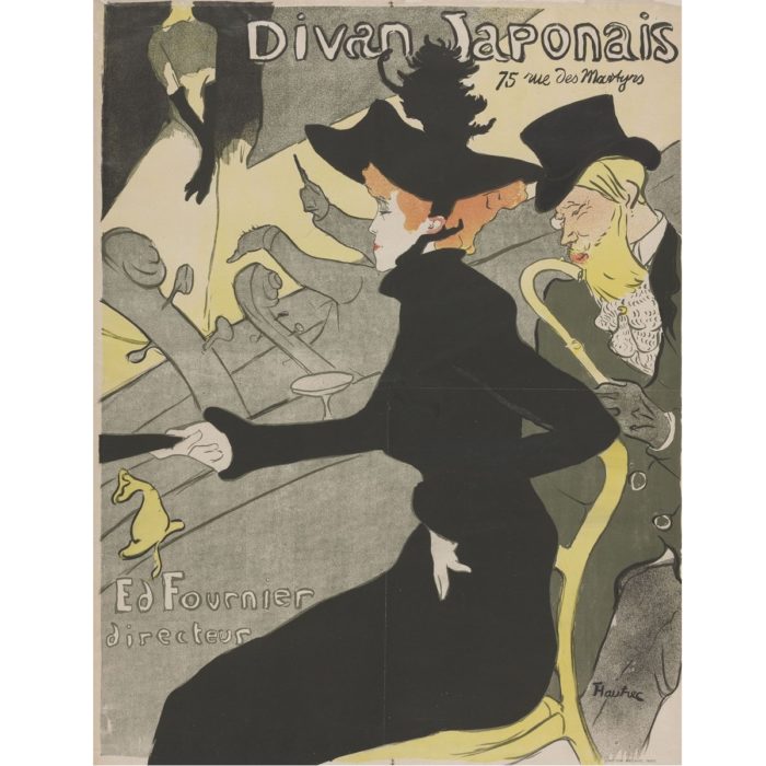 A kőnyomat – Henri Toulouse-Lautrec: Divan Japonais